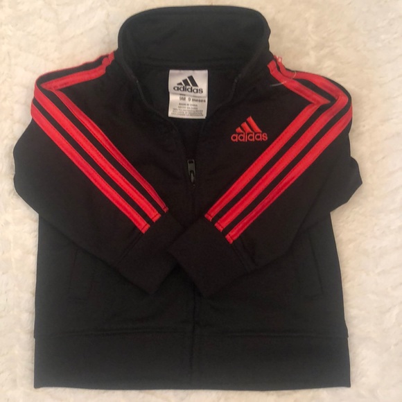 adidas Other - Adidas Boy Girl Baby 9 months mths. Jacket Top Red